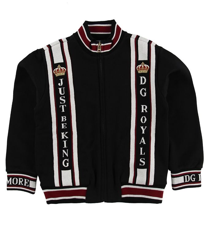 Dolce & Gabbana Zip Cardigan - Black w. Logo » Prompt Shipping