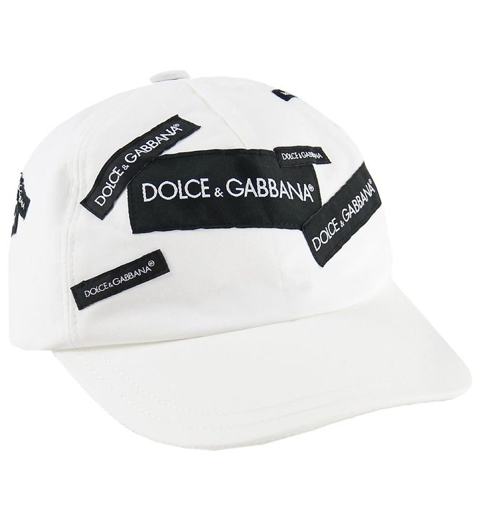 studio mijn Familielid Dolce & Gabbana Cap - White w. Patches » Fast Shipping
