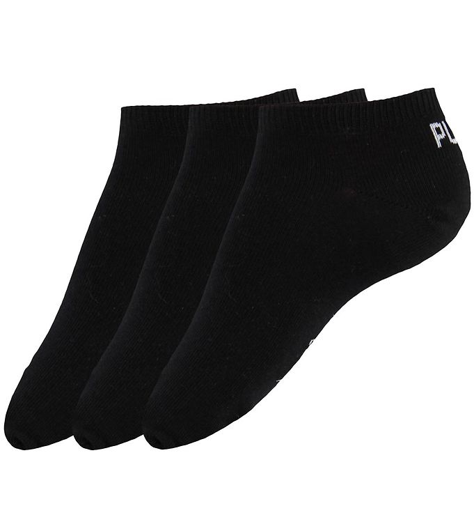 Puma Ankelstrumpor 3 Pack Sneaker Plain Svart