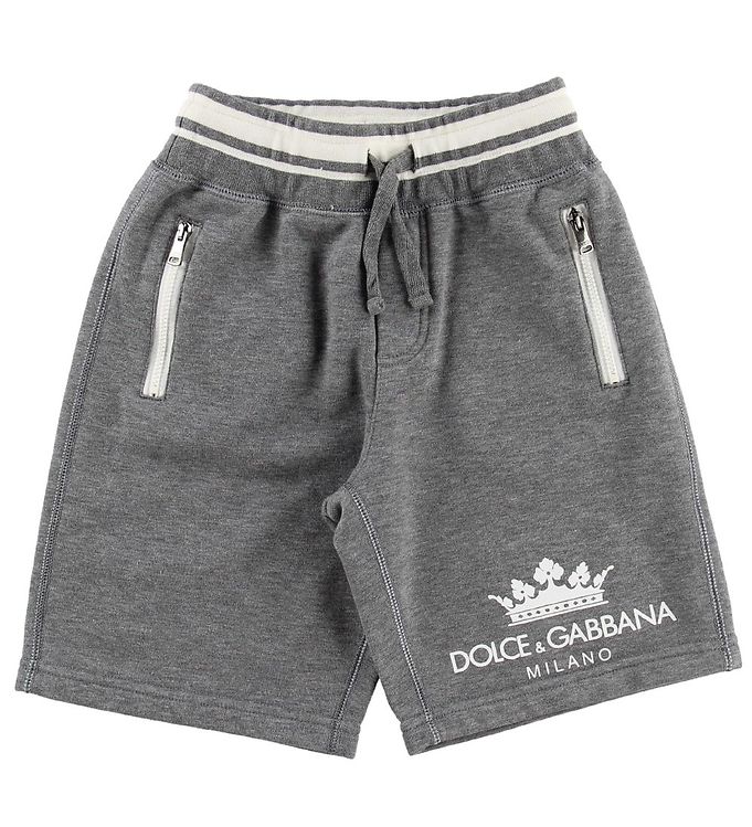 Dolce & Gabbana Shorts - Sweat - Grey Melange » Quick Shipping