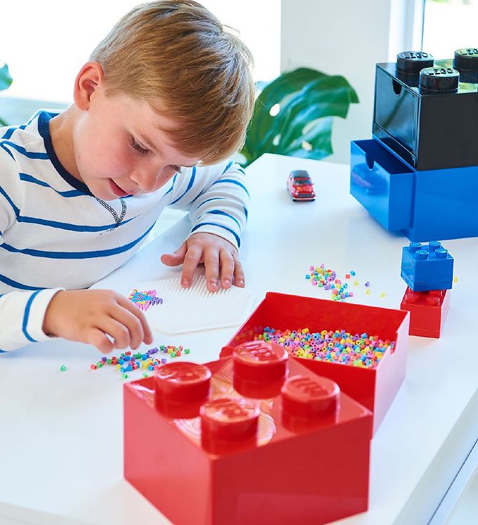 Lego Storage Drawer - 4 Knobs - 15x15x9 - Blue » Quick Shipping