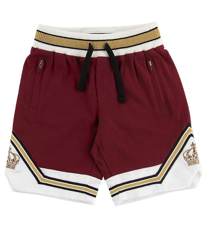 Instrument raket heroïsch Dolce & Gabbana Shorts - Bordeaux w. White/Gold » 30 Days Return