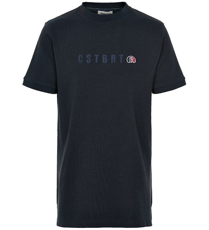 Cost:bart T Shirt Fox Marinblå M. Broderi