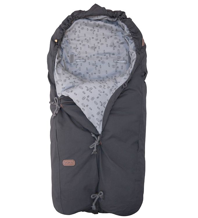 Voksi Stroller Sleeping Bag Classic+ Mini - 100 cm - Grey Leaf
