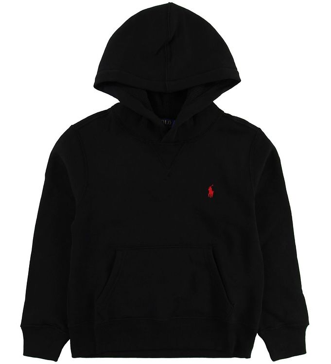 polo ralph lauren hoodie black and red