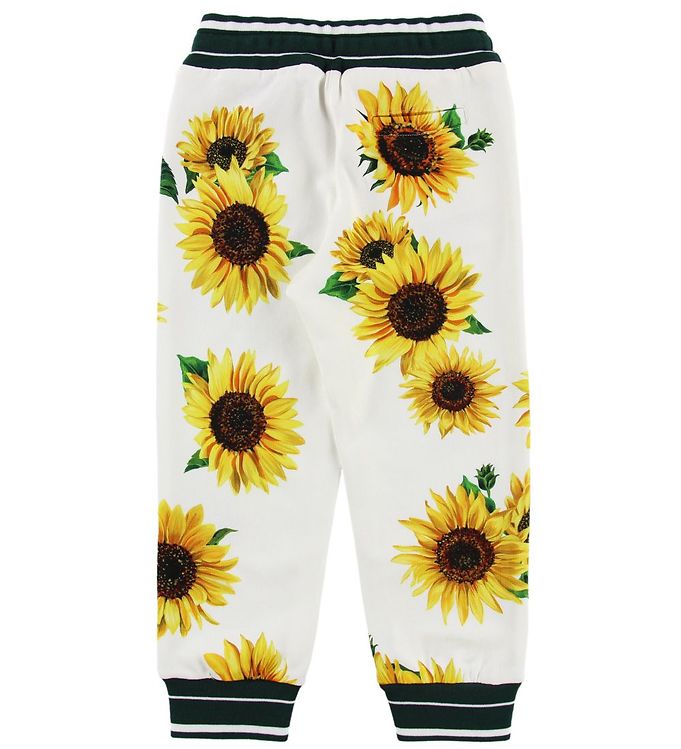 Dolce & Gabbana Sweatpants - Sunflower - White/Dark Green