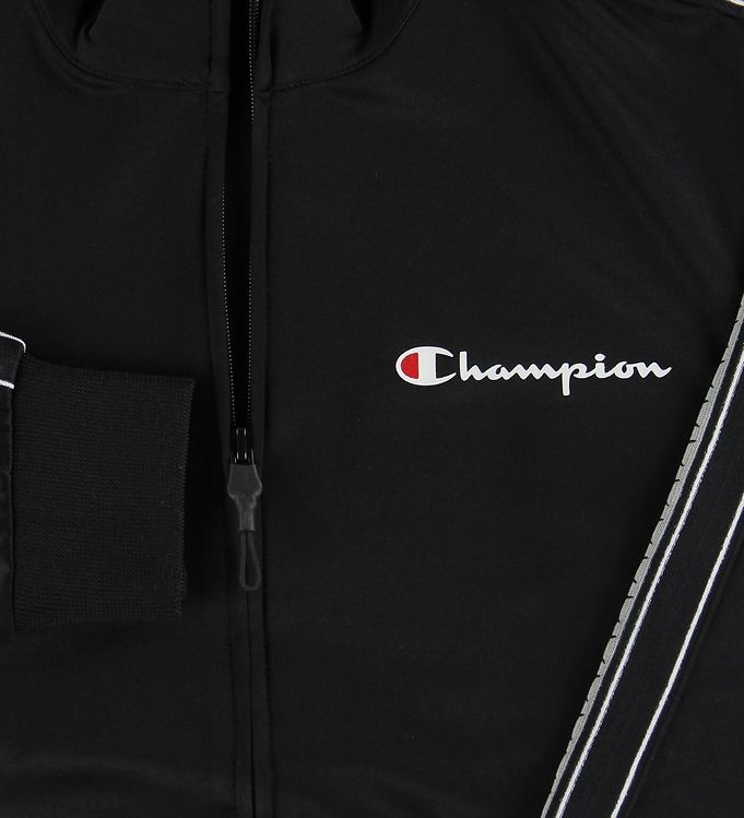 Champion Fashion Track Jacket Black New Styles Every Day
