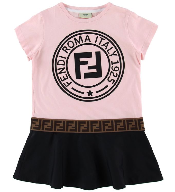 Fendi Dress - Rose/Black w. Logo » New Products Every Day