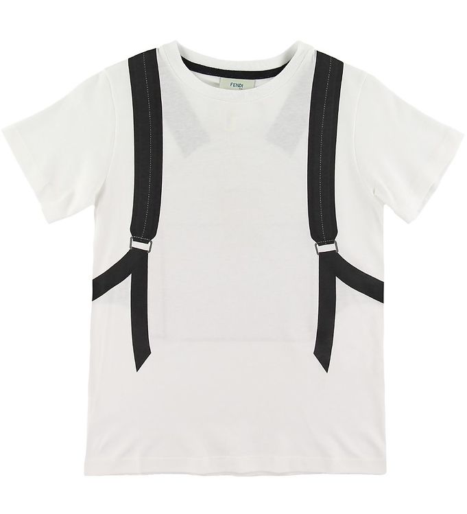 Fendi T shirt White w. Backpack Monster Cheap Shipping