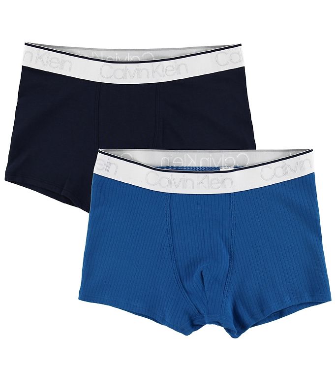 Calvin Klein Boxers 2-pack - Blue/Navy » Fast and Cheap Shipping