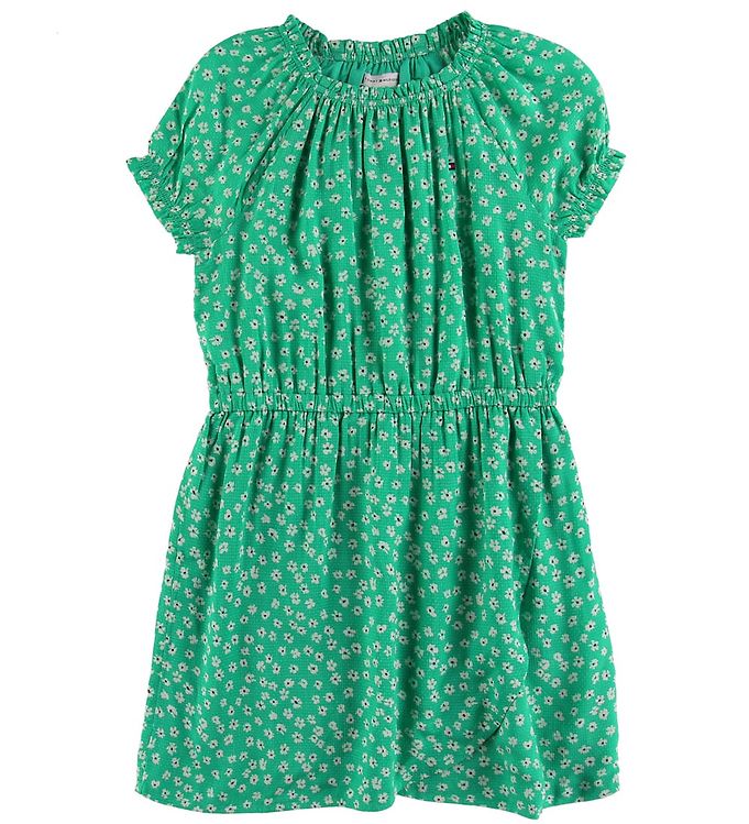 Tommy Hilfiger Dress - Ditsy - Green w. Flowers - 30 Days Return
