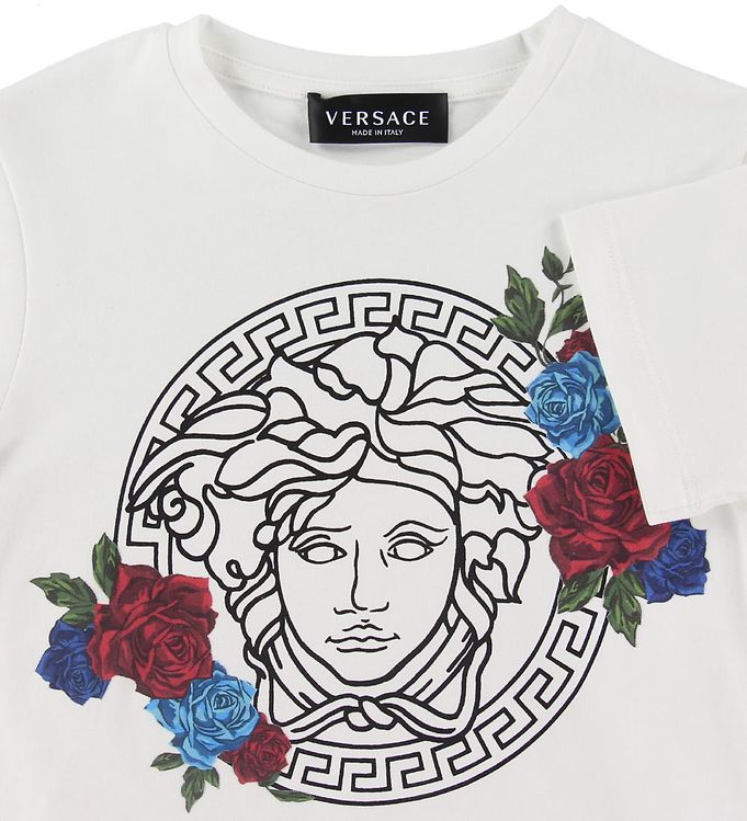 versace black and white t shirt