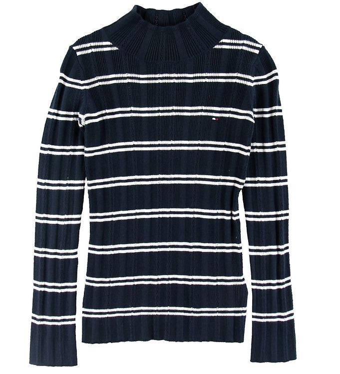 Tommy hilfiger striped clearance turtleneck