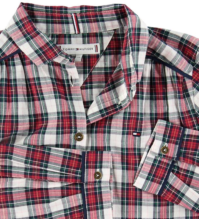 Tommy Hilfiger Shirt Red/White Checkered » Shipping