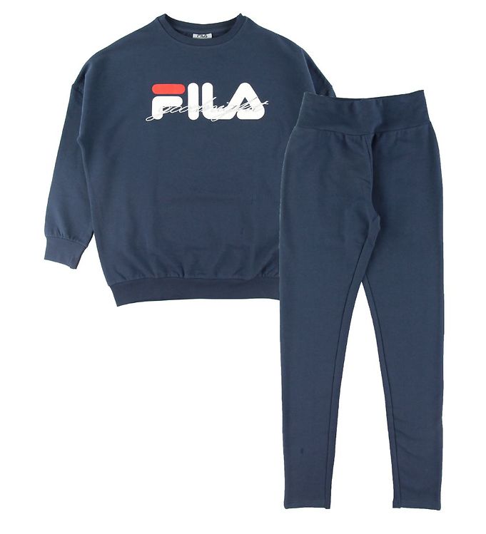 Fila Pyjama Set - Navy w. Logo » Cheap Delivery » Kids Fashion