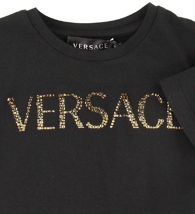 Versace T-shirt - Black w. Rhinestones
