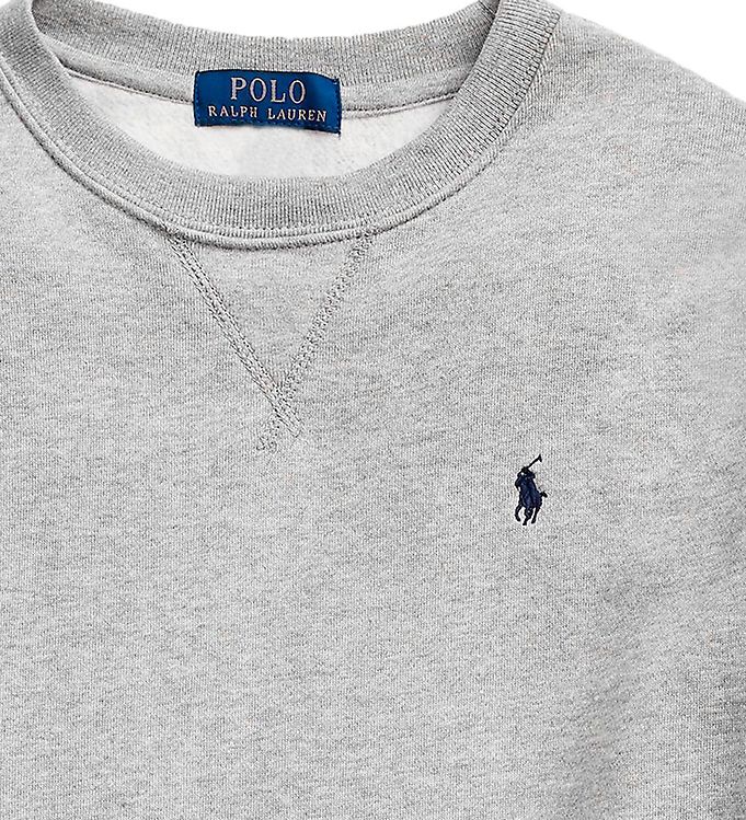 grey polo sweatshirt