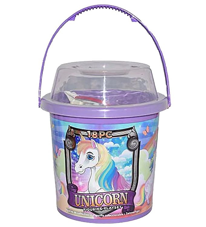 Wild Republic Bucket w. Animals 18 pcs. Unicorns