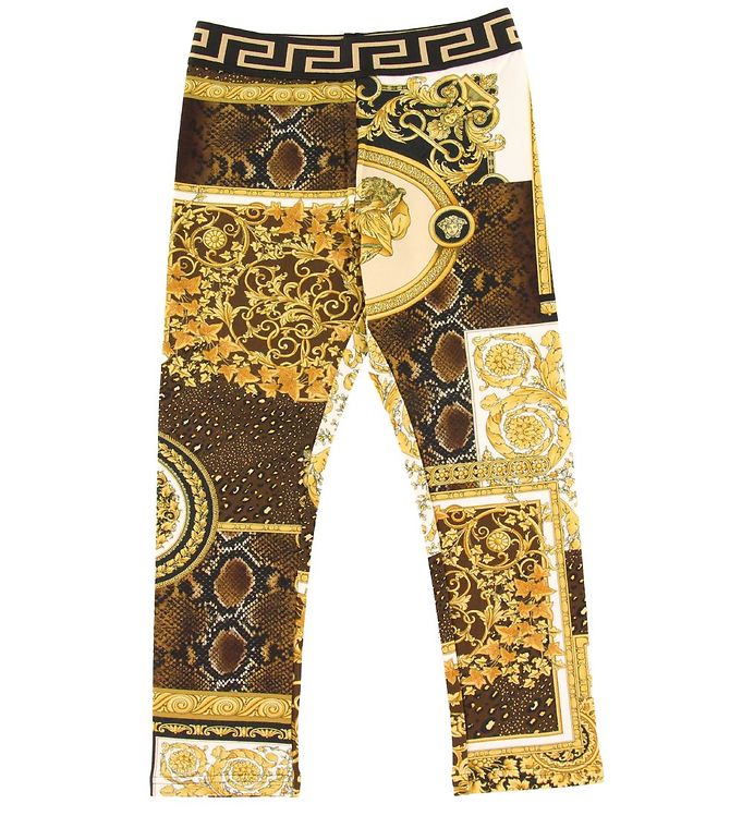 Versace Leggings - Gold/Patterned » Always Cheap Shipping
