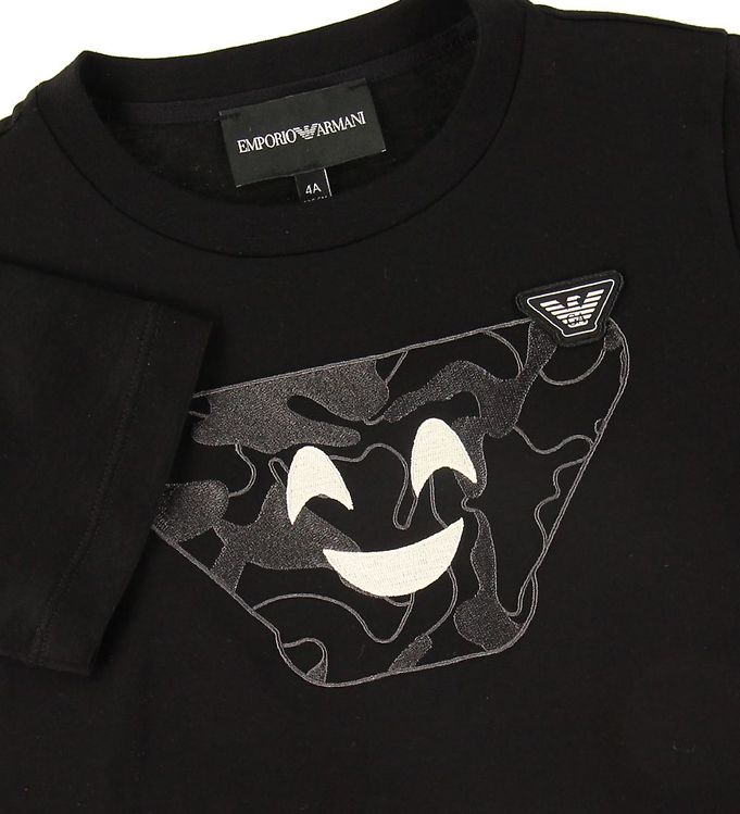 Emporio Armani T-shirt - Black w. Logo 