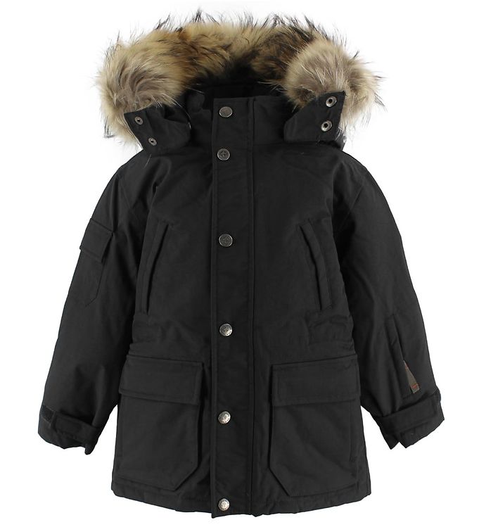 Ver de Terre Down Jacket w. Fur Hood - Eskimo Black