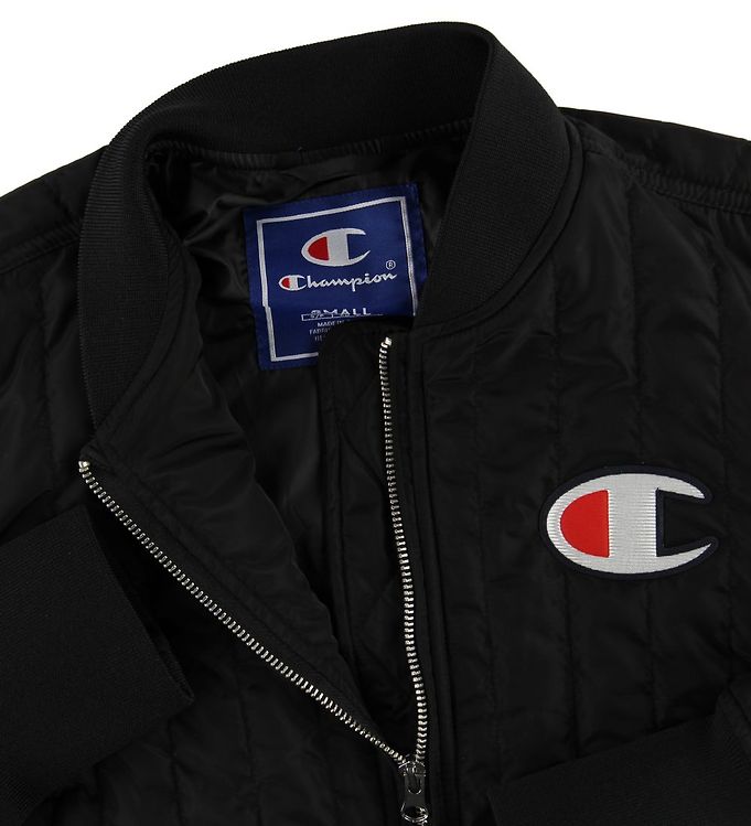 løfte affældige stege Champion Fashion Bomber Jacket - Black w. Logo » Prompt Shipping