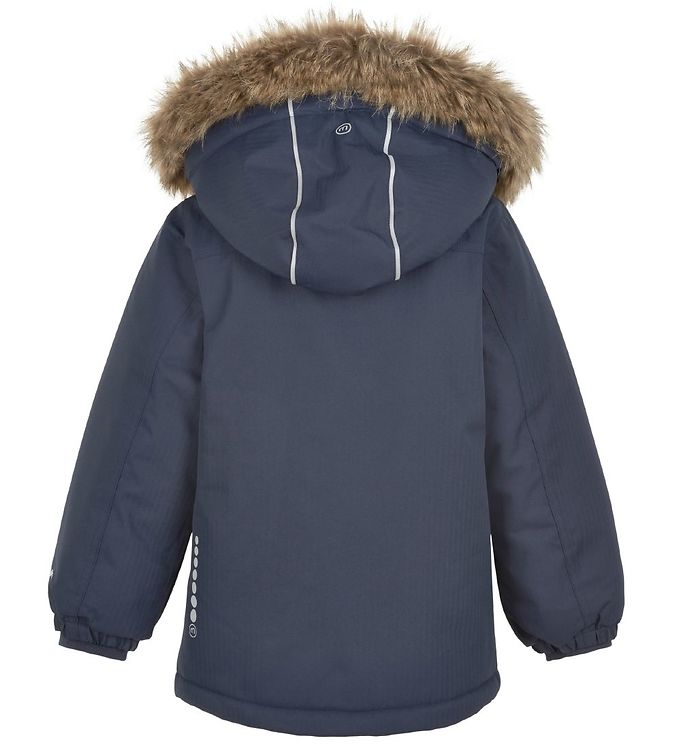 iris fur winter parka black