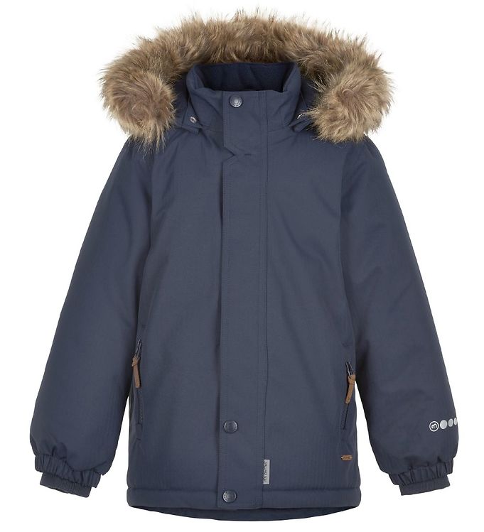 iris fur winter parka black