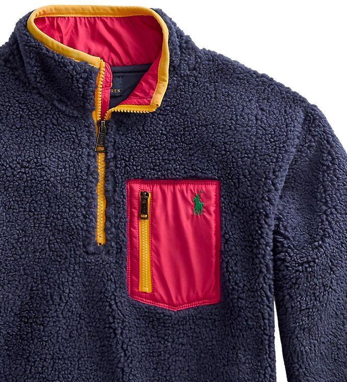 effektivitet Og hold Et hundrede år Polo Ralph Lauren Fleece Jacket - Boston Commons - Blue