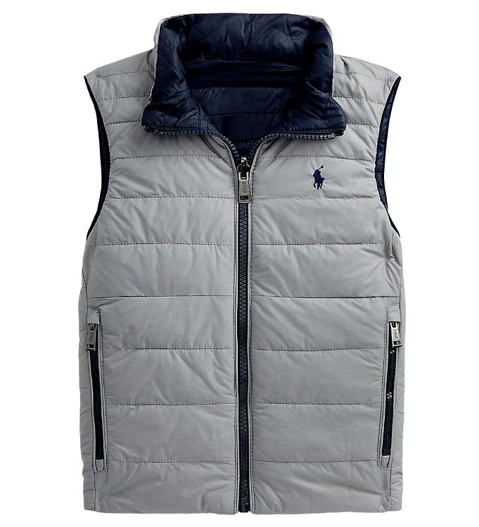 Polo Ralph Lauren Padded Gilet - Reversible - Classic - Grey/Nav