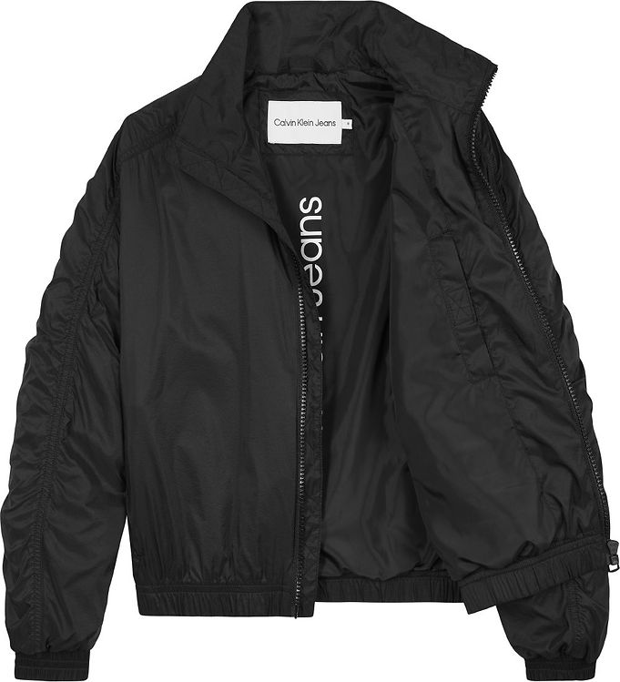 Calvin Klein Lightweight Jacket - Monogram Off Placed - CK Black