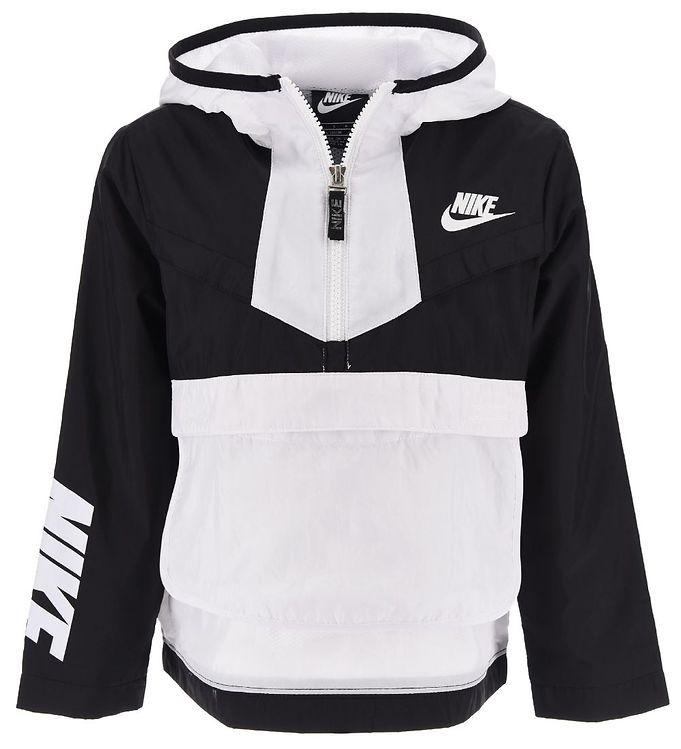 Artefacto Pulido avance Nike Anorak - Windrunner - Black/White » Prompt Shipping