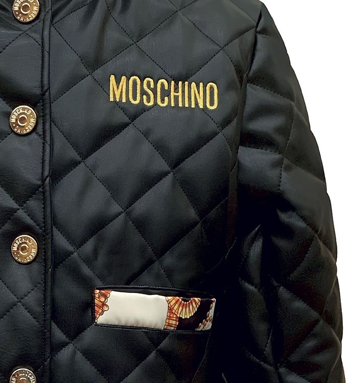 stof in de ogen gooien Menselijk ras pauze Moschino Jas - Zwart/Creme m. Patroon » Altijd Goedkope Levering