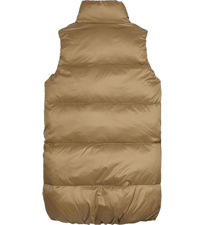 Tommy Hilfiger Padded Gilet - Shiny Pouf - Classic Khaki