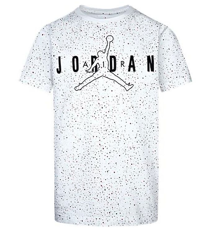 Jordan T-shirt - Color Mix Aop - White w. Dots » Fast Shipping