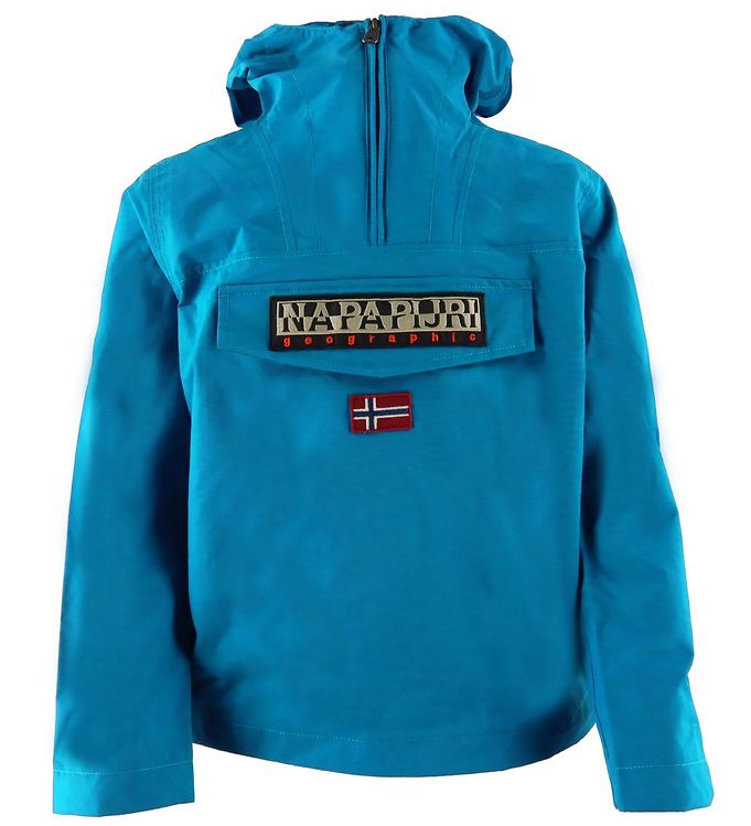 Gevestigde theorie analoog Drijvende kracht Napapijri Lightweight Jacket - Rainforest Anorak - Mykonos Blue