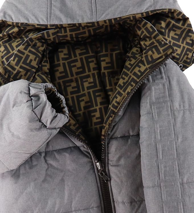 Grey on sale fendi jacket