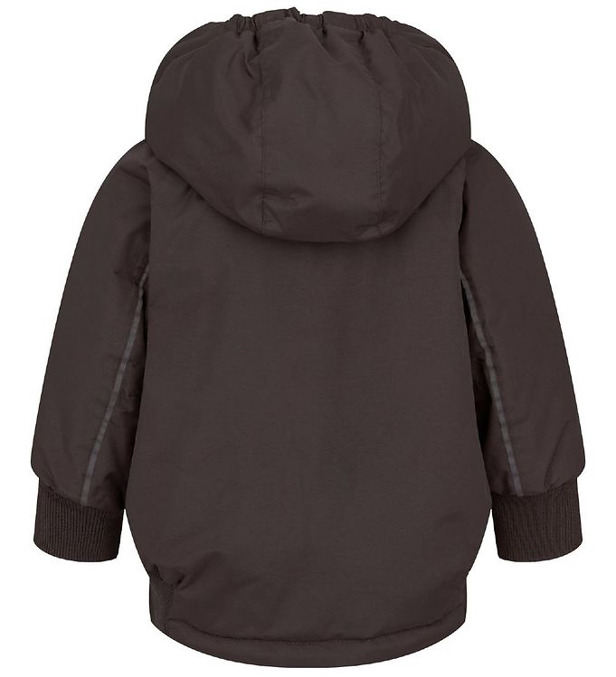 Hooded Puffer Jacket - Dark Chocolate