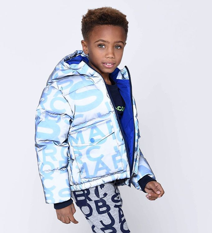 Marc Jacobs Kids Reflective Monogram Pattern Puffer Jacket - Farfetch