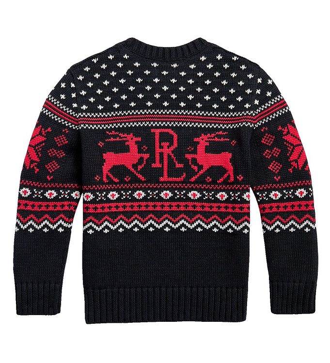 Black and red deals polo sweater