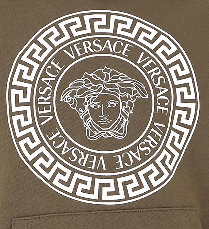 Versace hoodie sales white and gold