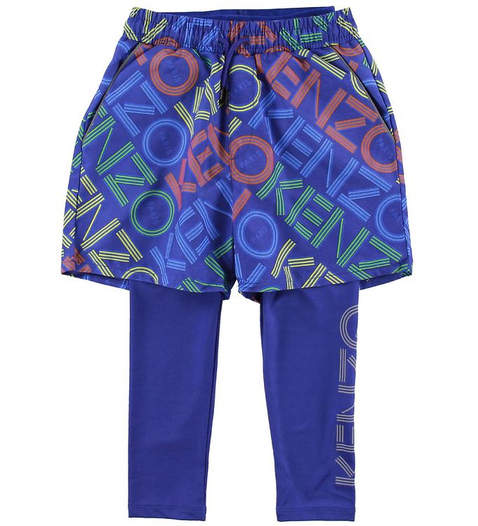 Kenzo Leggings/shorts Exclusive Edition Vivid Blue M. Logo