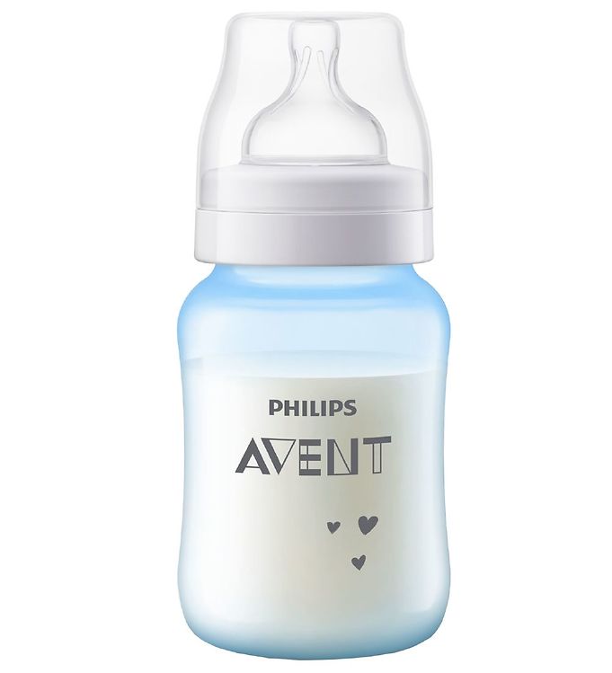 Philips Avent Biberon - 260 ml - Anti-colic - Bleu av. Éléphant
