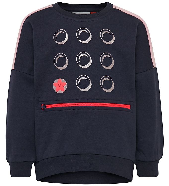 Lego   Duplo Sweatee Shirt Lwsun Marinblå M. Rosa/silver