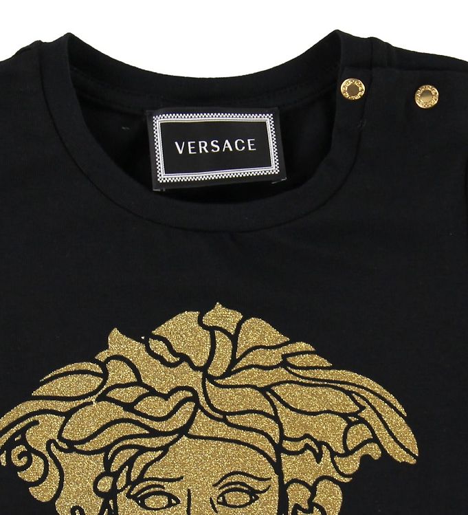 bedriegen Geliefde rib Versace T-shirt - Black w. Medusa » Prompt Shipping