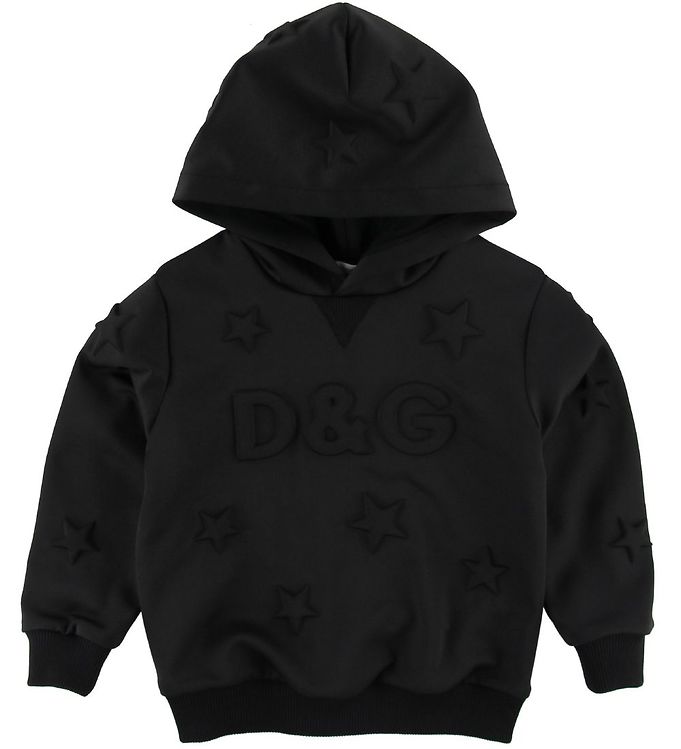 Dolce & Gabbana Hoodie - Black w. Logo » Cheap Delivery
