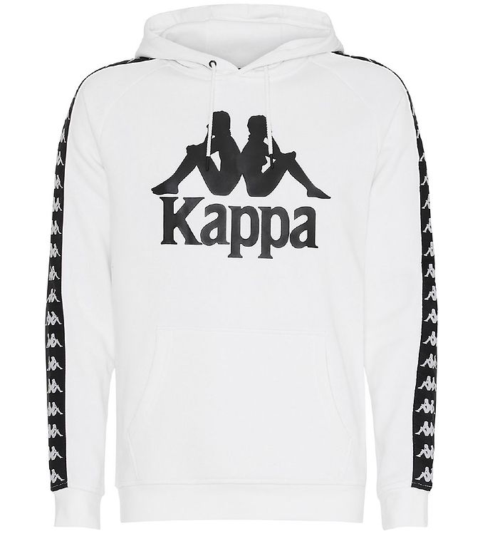 Afvoer Laan burgemeester Kappa Hoodie - Banda Bzaba - Wit m. Logo » Goedkope Levering