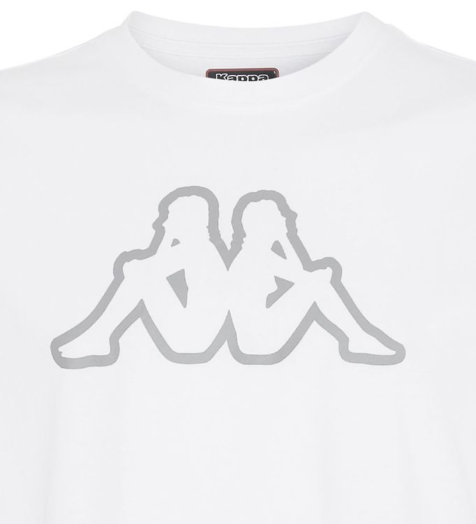 Kappa T-shirt Logo Cromen - White Always Cheap Delivery