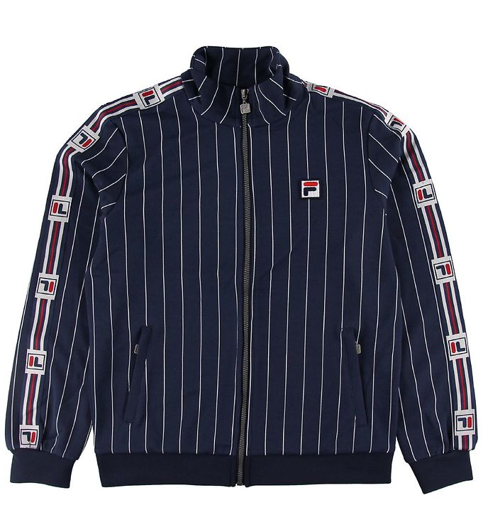 borst Eerbetoon hoffelijkheid Fila Track Jacket - Haben - Navy Stripes » Fast Shipping