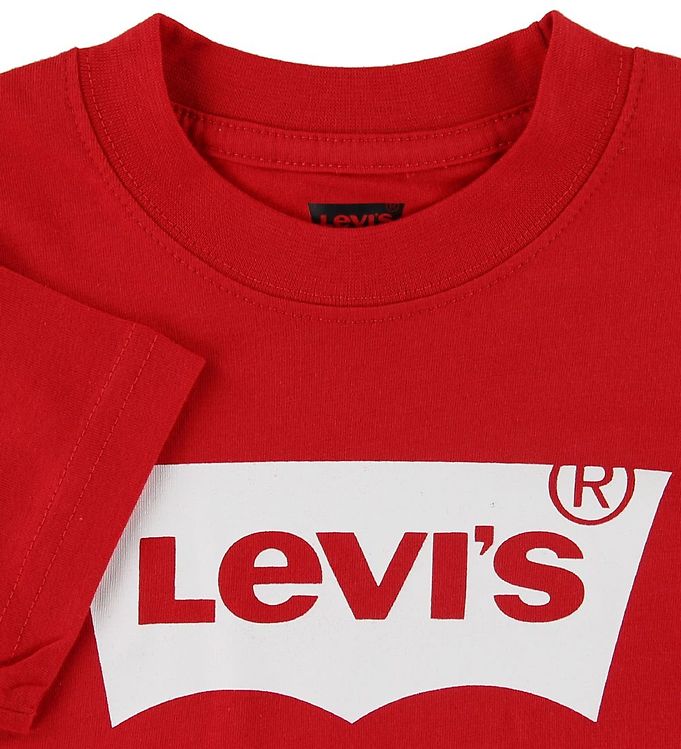 Levis T-shirt - Batwing - Red » Cheap Shipping - 30 Days Return
